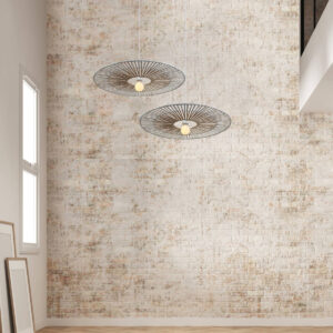 19107 מנורת תקרה תלויה 1XE27 מתכת - במבוק