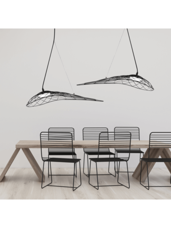 1975 מנורה תלויה LED 10W 3000K שחור מתכת