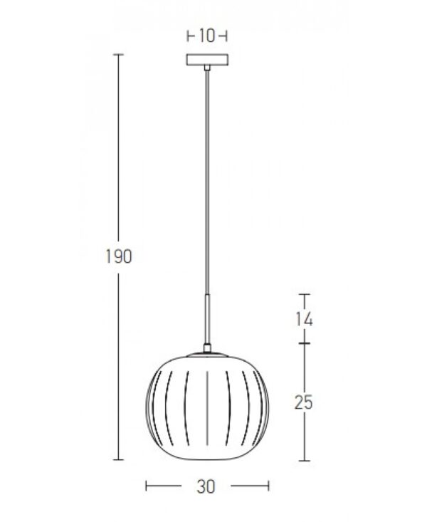 Z-20125 GLASS PENDANT