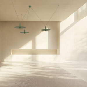 23230 מנורת תקרה פנימית LED 3X7W 3000K מתכת ירוקה