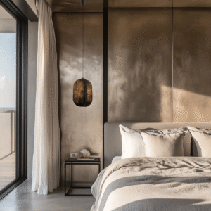 25171 מנורת תקרה תלויה 1*E27 משי מוּרִיָּה שחורה