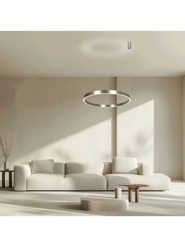 25369 מנורת LED תלויה UP-DOWN 70W 3000K ניקל אלקטרוסטטי אלומיניום - אקריליק