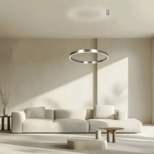 25369 מנורת LED תלויה UP-DOWN 70W 3000K ניקל אלקטרוסטטי אלומיניום - אקריליק