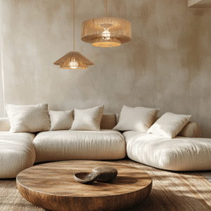 25440 מנורת תלייה 1xE27 מקסימום 40W חוט טבעי מנייר חום - בז' מתכת