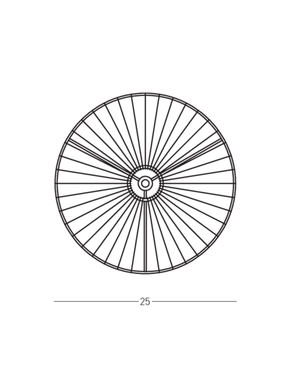 Z-25455 WALL - BLACK RATTAN