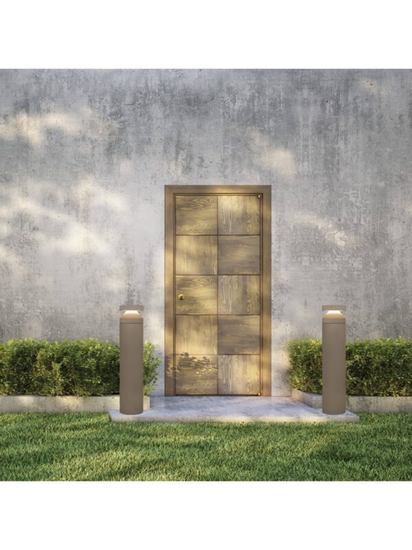 E478 אור חוץ - קוּלונָה LED 20W 3000K בטון - מתכת - זכוכית IP65