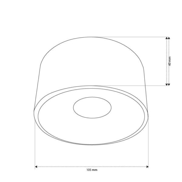 L - צילינדר קעור עיגול