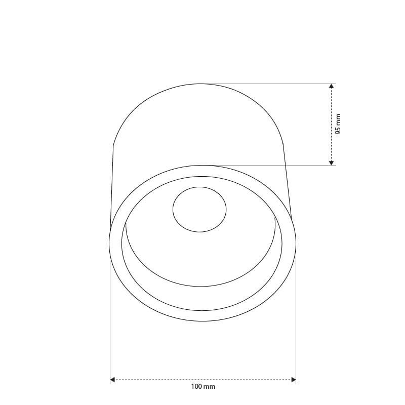 L - צילינדר צמוד תקרה קטן/בינוני/גדול
