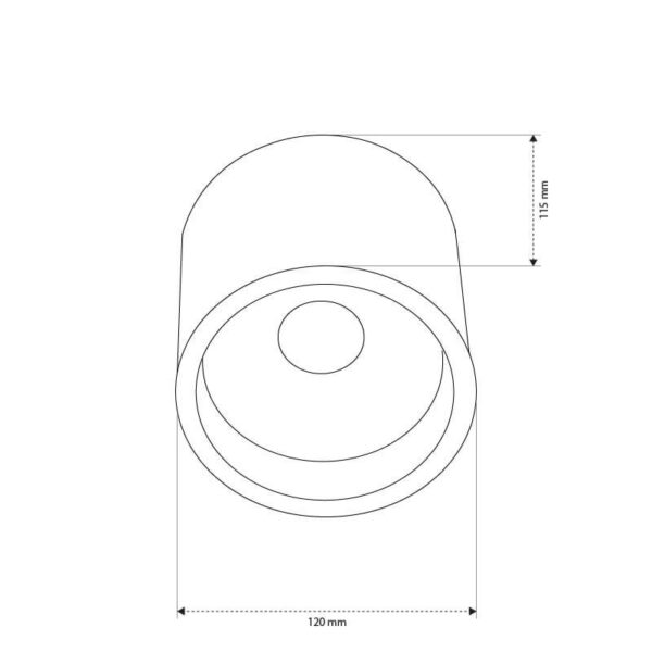 L - צילינדר צמוד תקרה קטן/בינוני/גדול