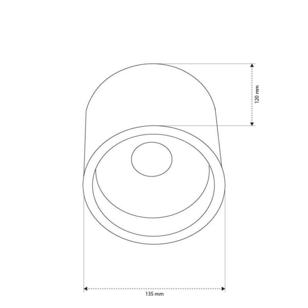 L - צילינדר צמוד תקרה קטן/בינוני/גדול