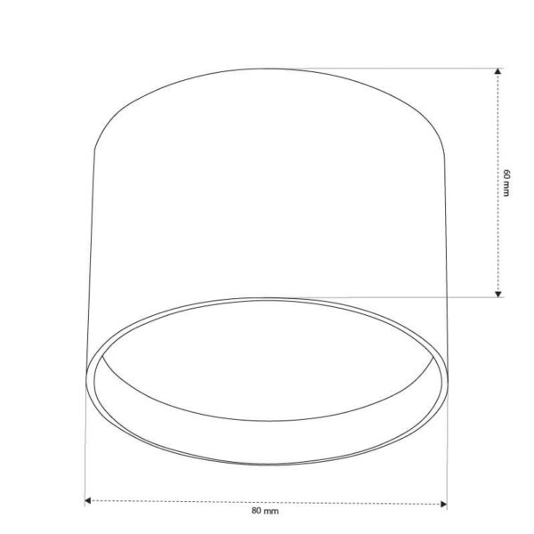 L - צילינדר צמוד תקרה קטן/בינוני/גדול