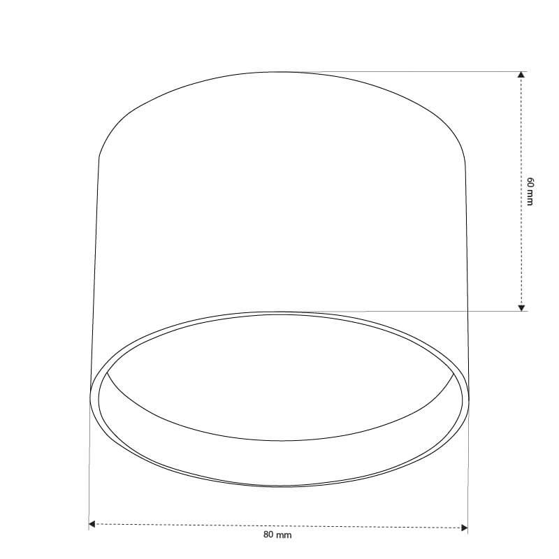 L - צילינדר צמוד תקרה קטן/בינוני/גדול