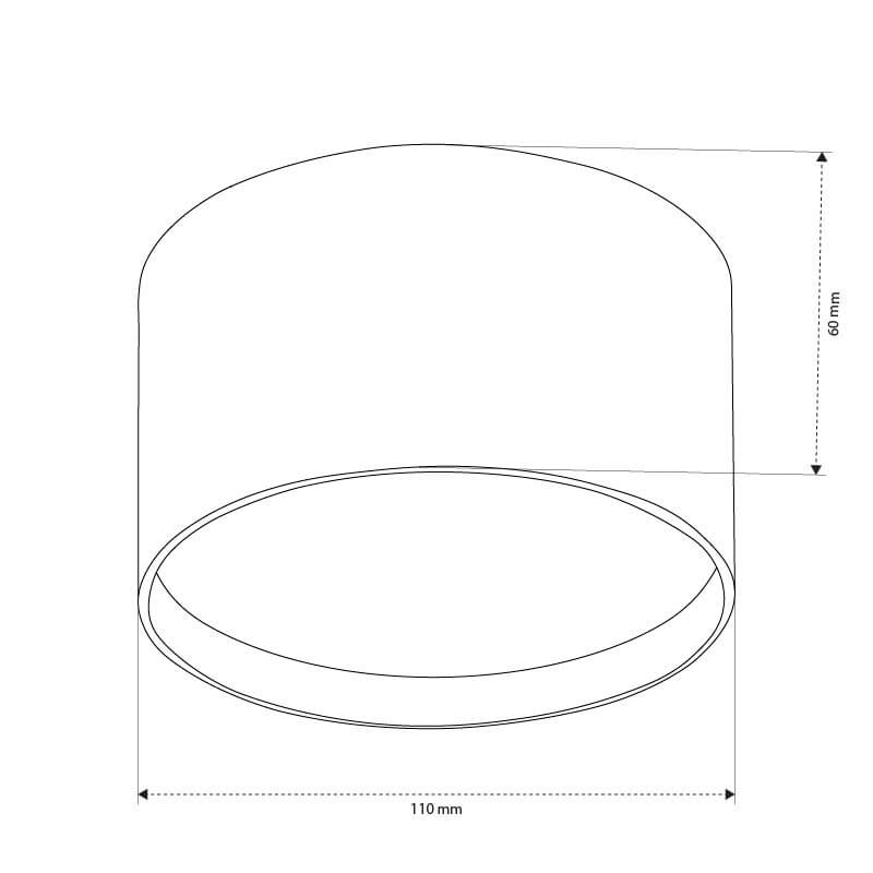 L - צילינדר צמוד תקרה קטן/בינוני/גדול