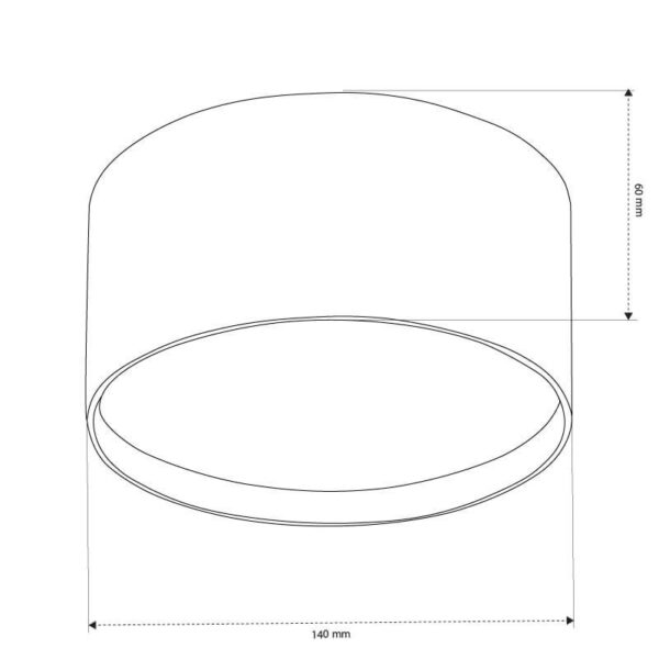 L - צילינדר צמוד תקרה קטן/בינוני/גדול