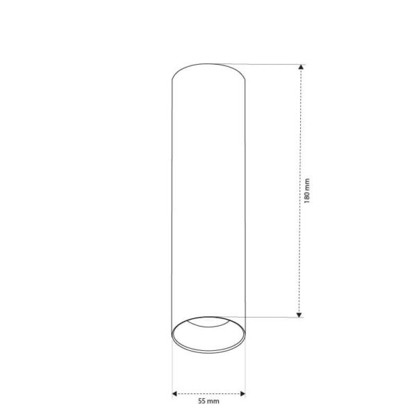 L - צילינדר צמוד תקרה קצר/בינוני/ארוך LED