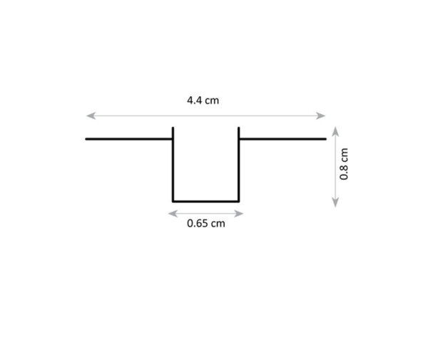 N - סלים טרימלס שקוע 0.65 ס"מ