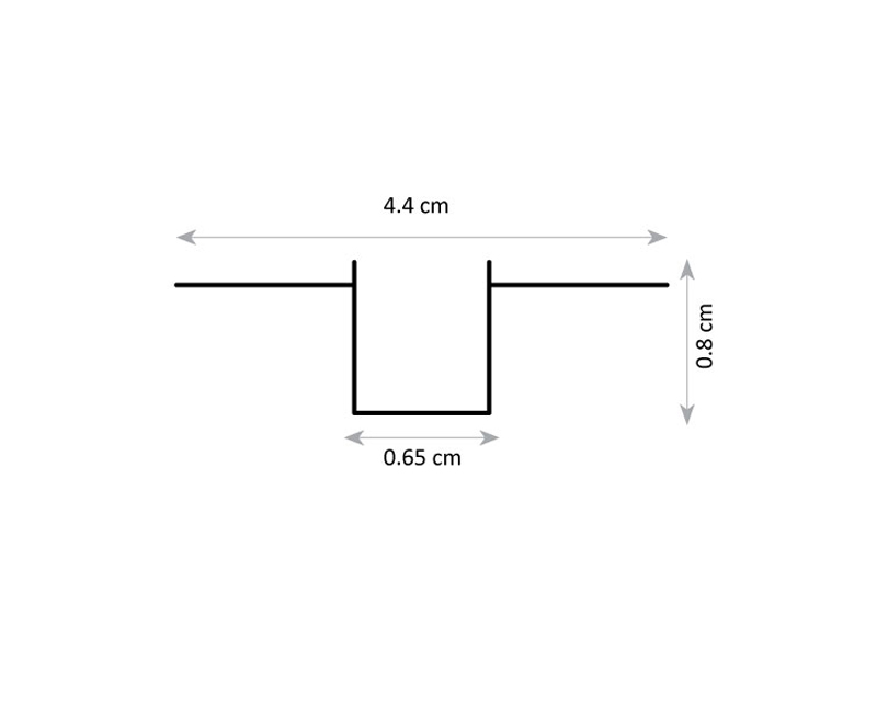 N - סלים טרימלס שקוע 0.65 ס"מ