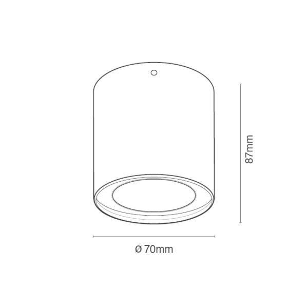 EU - צמוד תקרה ROLL 10W