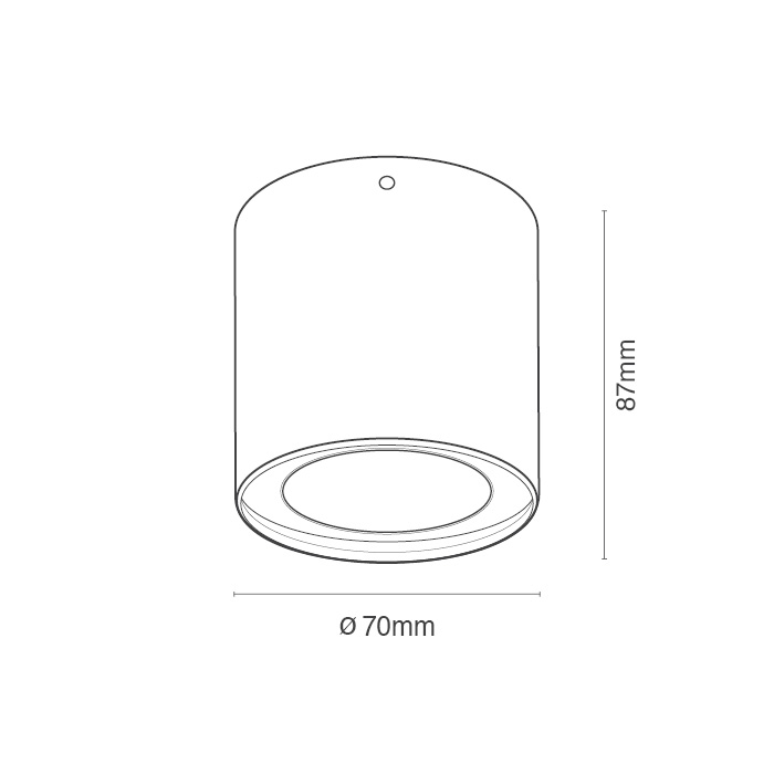 EU - צמוד תקרה ROLL 10W