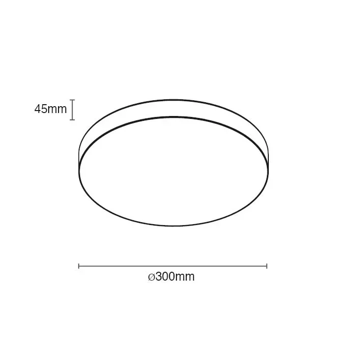 EU - צמוד תקרה סדרת PURE עגול 24W/36W/50W