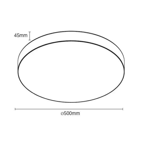EU - צמוד תקרה סדרת PURE עגול 24W/36W/50W