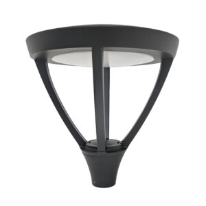 EU - ראש תאורת רחוב/גינה לד 60W CCT - עגול - לעמוד בקוטר 60 מ"מ