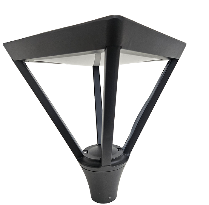 EU - ראש תאורת רחוב/גינה לד 60W CCT - מרובע - לעמוד בקוטר 60 מ"מ