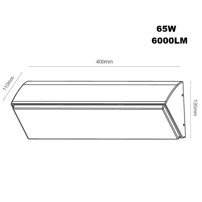EU - צמוד קיר אלומיניום סדרת קרן IP54 24W-40W-65W