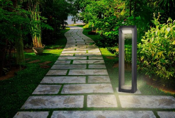 EU - בולרד לד 65 ס"מ 8W IP54 גוף שחור