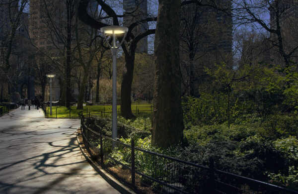 EU - ראש תאורת רחוב/גינה לד 60W CCT - עגול - לעמוד בקוטר 60 מ"מ