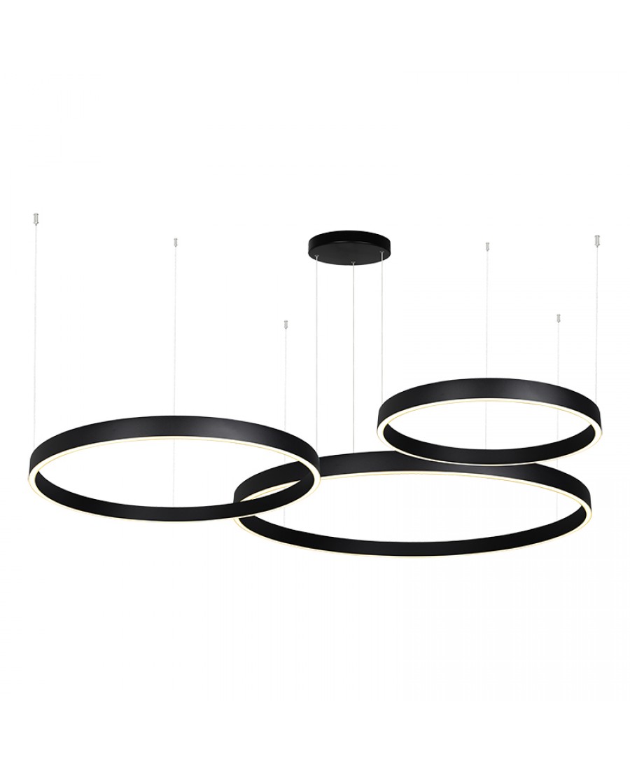 Z-25375 PENDANT LED LIGHT UP-DOWN 174W 3000K BLACK ALUMINIUM - ACRYLIC