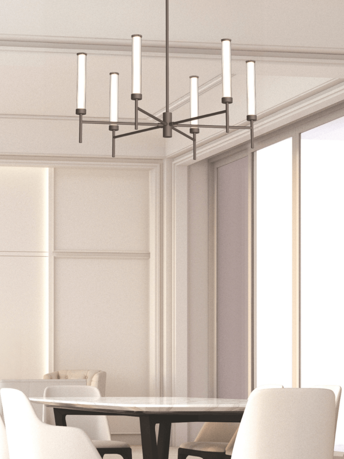 Z-25448/25449 PENDANT LED LIGHT 46W 3000K TRIAC BRUSHED GOLD/COFFEE